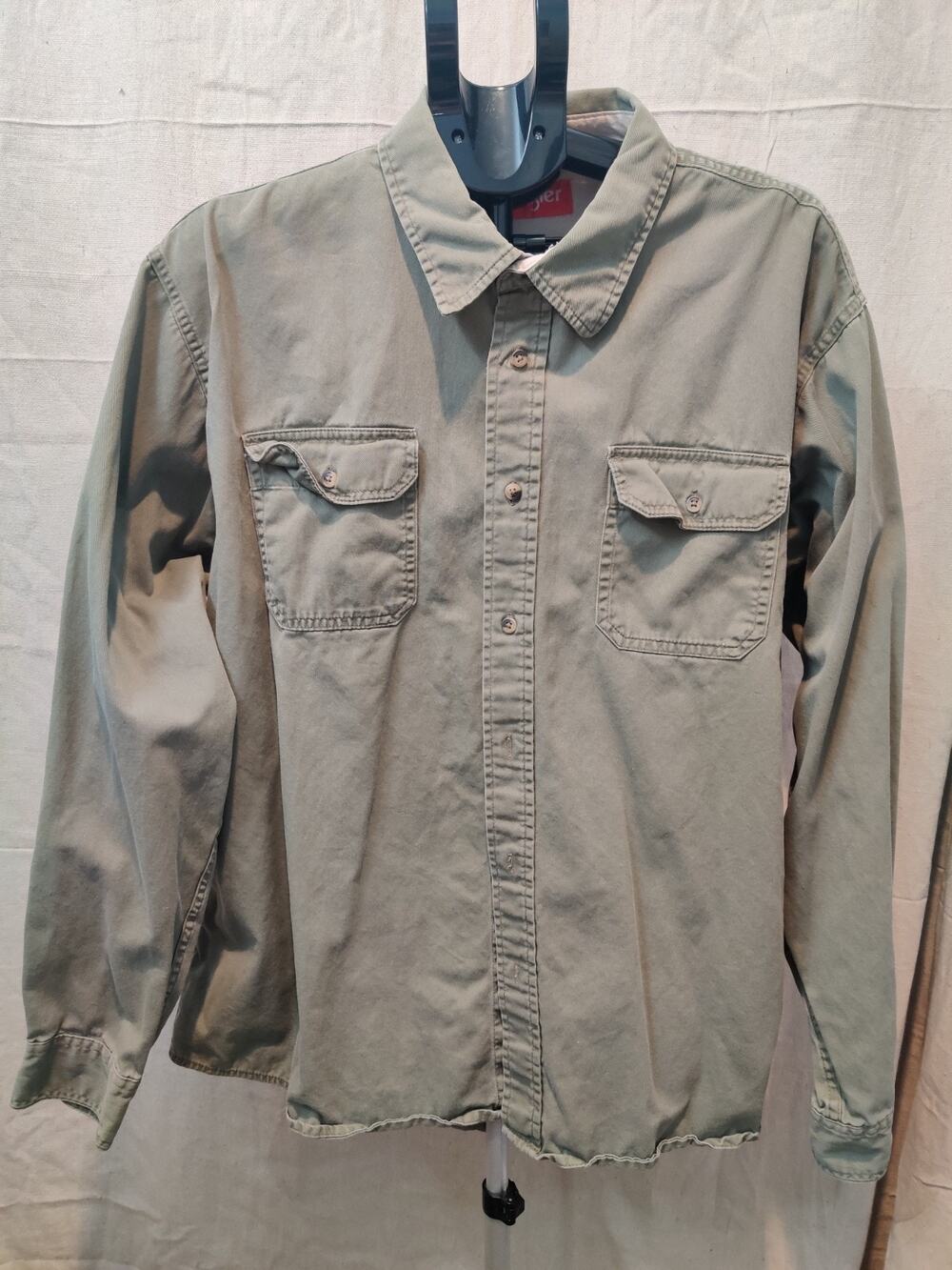 Vintage Wrangler Shirt Men's Size 2XL Button Up Western Work Wear Long Sleeve